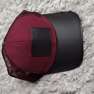 NWOT! Armani Exchange Burgundy Hat